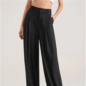 NWT Commense Classic Black Wide Leg Trousers ✨
